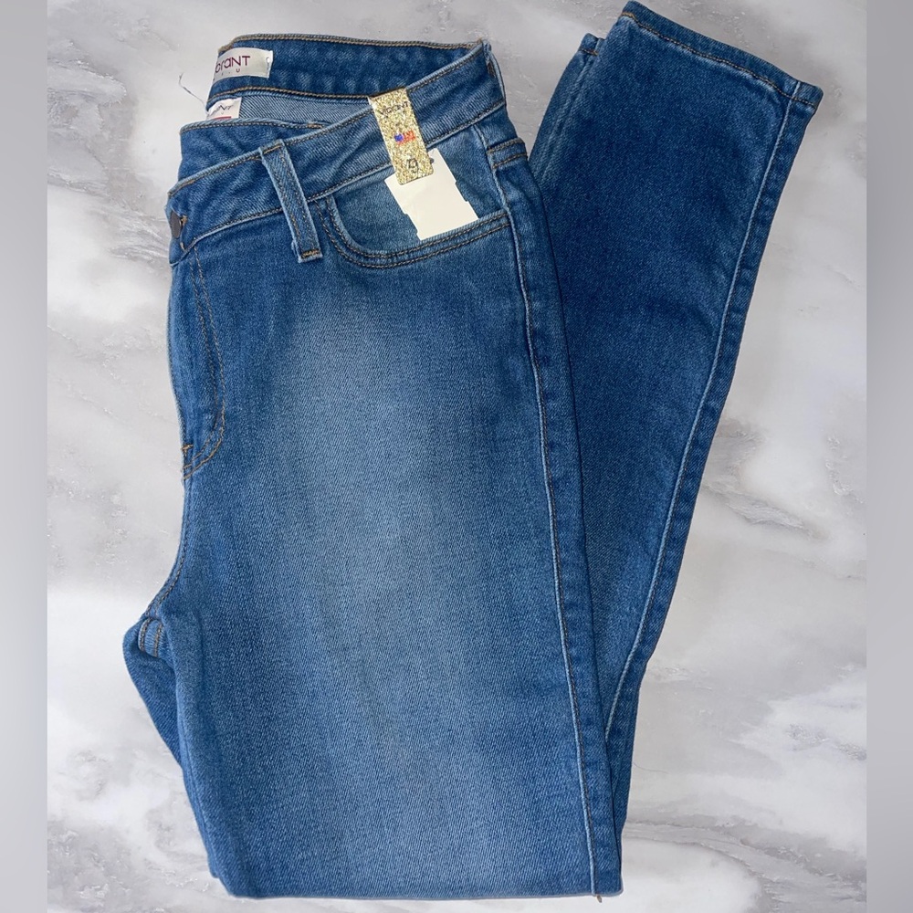 Brand new Vibrant Blue Jeans. Never worn. Tags attached. Size 9 (28).